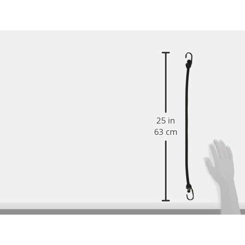 SK11 (SK11) Rubber rope J hook with hooks on both ends Round rubber type 10mm x 50cm SKG-R1050BK