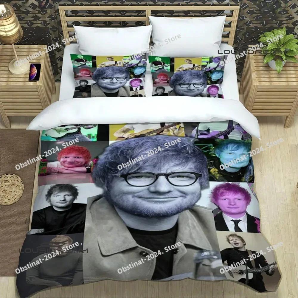 Top Singer Ed Sheeran Bedding Set Duvet Cover Full Queen King Size Pillowcase Bed Printed Bed Set Aldult Kid Bedroom Single Twin