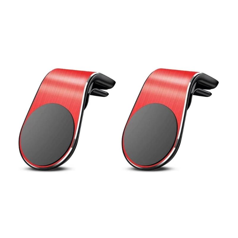 2pcs Phone Holder Car Air Vent Mounted Cellphone Holder for Phone 16 15 14 13 Magnetic Phone Stand 360 Degree Rotating