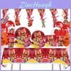 Turning Red Birthday Party Set With Adorable Cartoon Decorations And Surprises