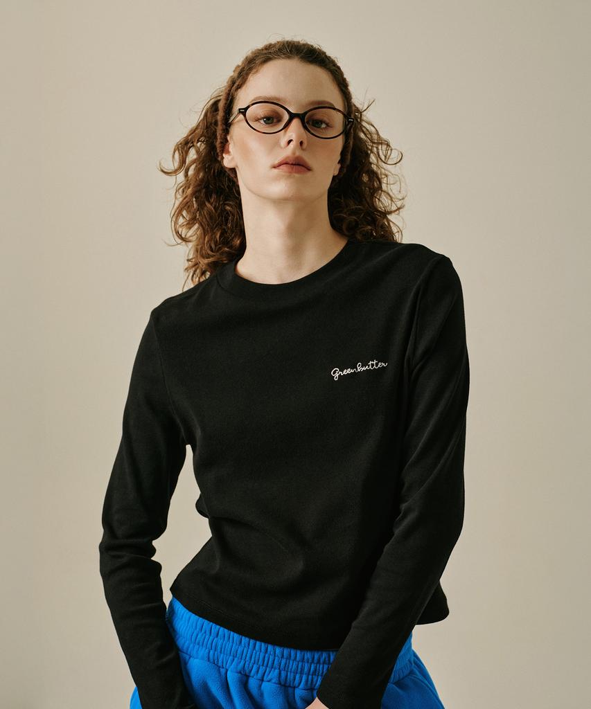 GREENBUTTER Mellow Essential Tee (Black)