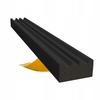 Self-adhesive door window seal E 15X8mm BLACK