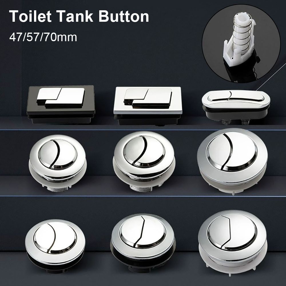 1Pcs 47/57/70mm Toilet Push Buttons Plastic Dual Flush Button  Bathroom Accessories
