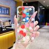 Small Fresh Mobile Phone Case for Girls iPhone16Pro Transparent Anti-drop Case Apple 15