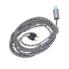 Replacement Sound Upgrade Cable 4 Core Silver Plated Copper with 3.5mm 2.5mm 4.4mm Plug for