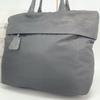 Prada Reversible Tote Bag Handbag Leather Genuine Leather Tessuto Nylon Black Women's Men's Unisex Lightweight