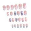 24Pcs 3D Gel False Nail Full Cover Fake Nail Tips French Press on Nails  Women