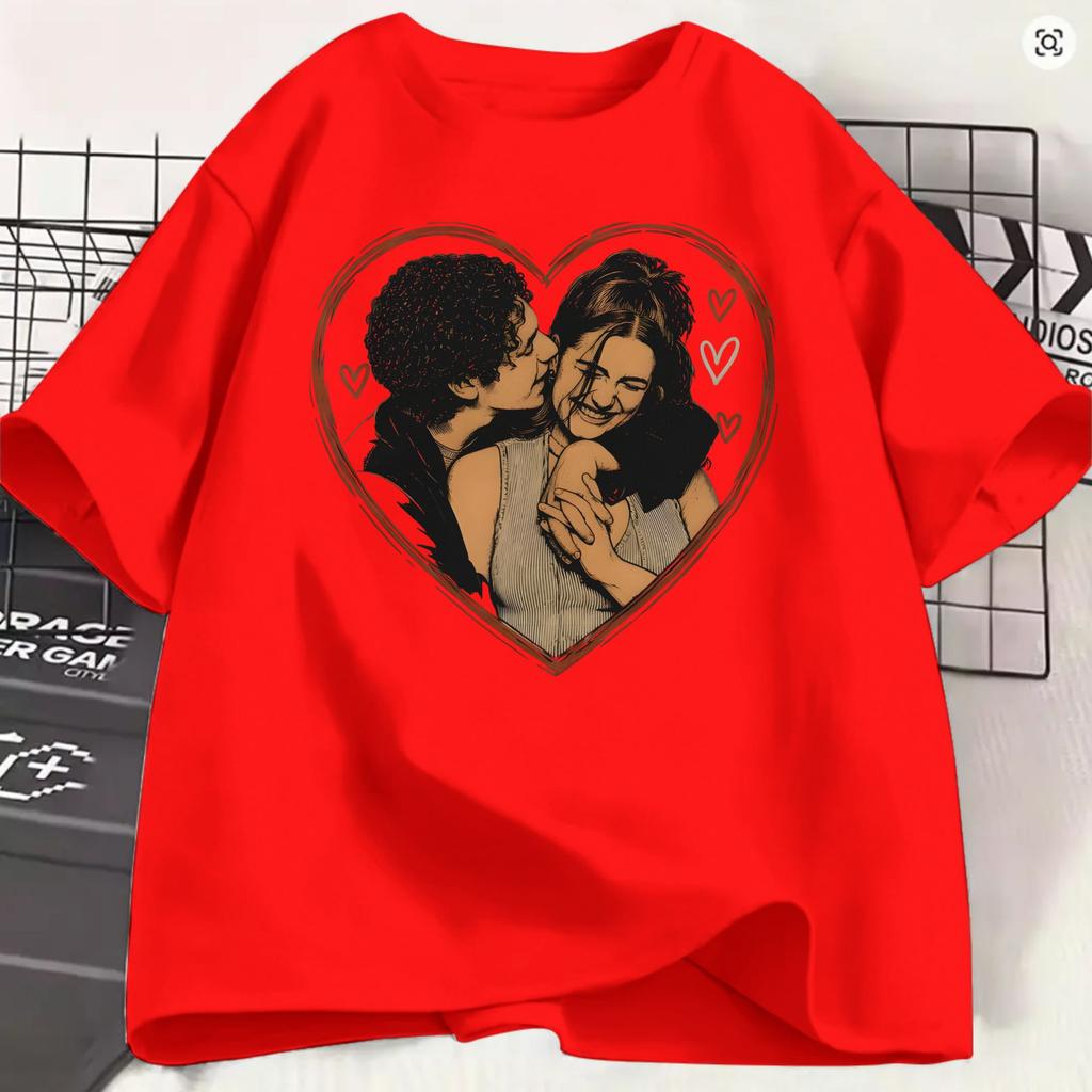 Unisexs TShirts OffCampus Vintage Cotton Tee Shirt Short Sleeve Summer Fashion T Shirts Round Neck Clothes Birthday Present