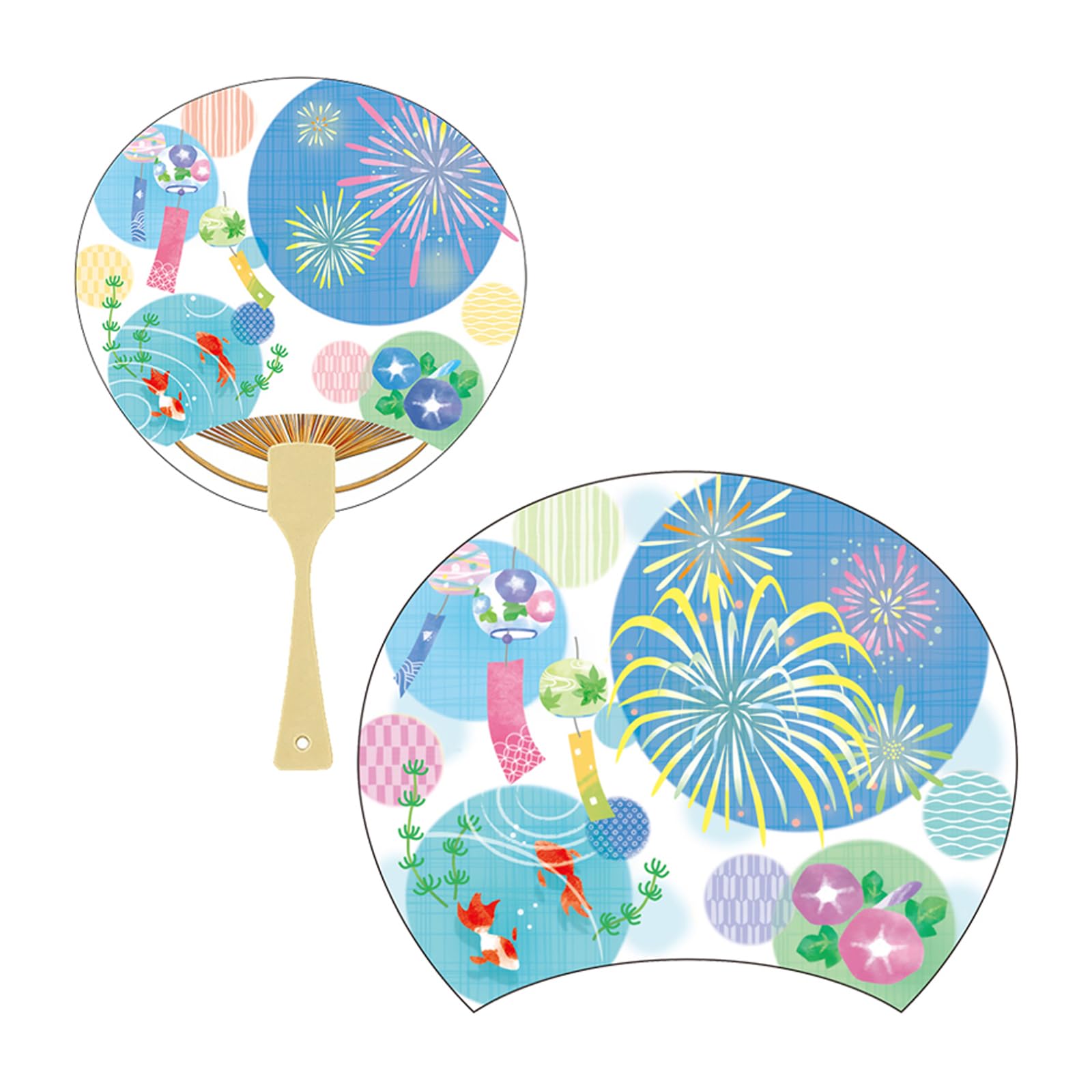 Sanrio Message Card Summer Accessory Fan JSP 685321 21-5 синий