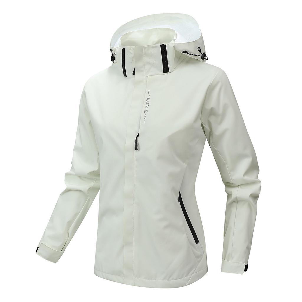 Windproof Waterproof Thin Jacket - Spring/Autumn, Breathable & Loose Fit, Trendy & Casual for Outdoor Hiking.