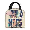 Custom Bruno Mars Pop Music Resuable Lunch Box for Women Multifunction Artist Thermal Cooler Food Insulated Lunch School Student