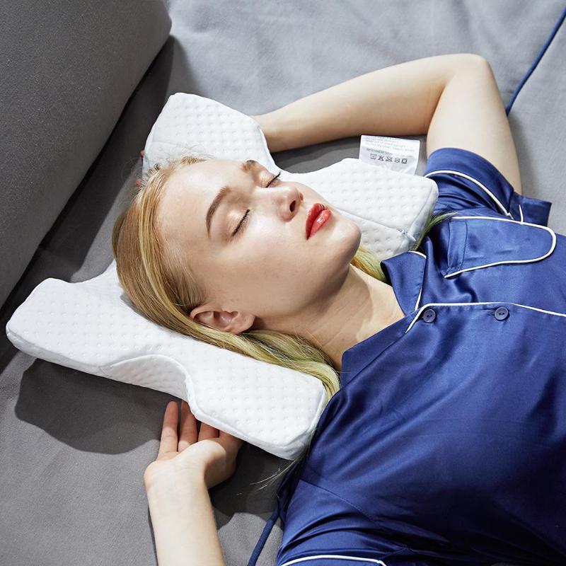 U-Shaped Curved Orthopedic Pillow for Sleep Memeory Foam Hand Pillow Hollow Orthopedic Products Neck Pillow Travel Side Sleepers