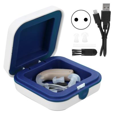100‑240V G‑26 Audífono Digital Amplificador de Sonido para el Oído Asistente Ajustable ABS Silicona Enchufe UE
