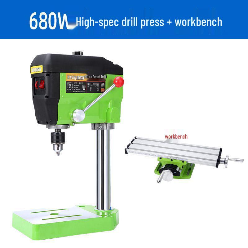 High-Precision 220V Mini Drill Press for Household and Industrial Woodworking