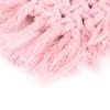 Household Kitchen Cotton Coffee Cup Coaster with Tassel Heat Insulated Pad Placemat Decoration(Pink Heart Shaped)