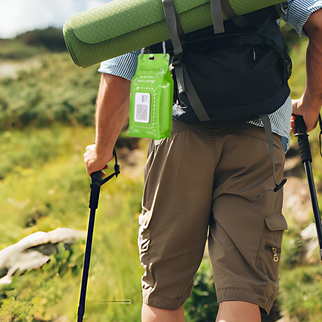 Salt Water Lamp No Batteries 2 Light Modes Indoor Outdoor 400 Hours Water Lamp Light Bag Camping Essentials 3 LED 50 Lumen