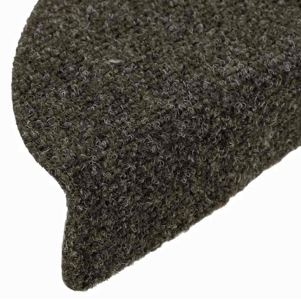 Self Adhesive Stair Treads 5 Pcs 56 X 17 X 3 Cm Anthracite Semi Round