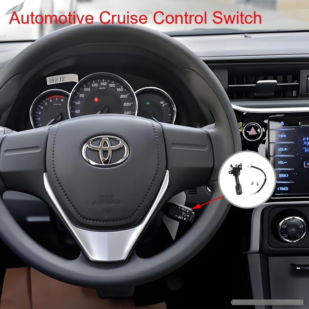 Cruise Control Switch Assembly Replaces 84632-34011 84632-34017 for Toyota & Lexus - 2001-2023 - Tacoma 4Runner Tundra RAV4 Sienna Avalon Camry