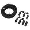 3 Meter Fuel Line Hose Kit AN6 Hose Fitting Adapter Aluminum Nylon Braided for Coolant Diesel Hydraulic Oil