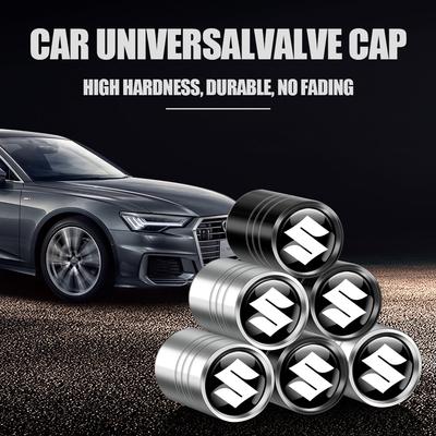 4Pcs Tyre Valve Cover Metal Car Tire Wheel Stem Air Valve Cap for Grand Vitara SX4 Swift Jimny Baleno IGNIS ALTO Samurai