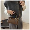 French Style Bowling Bag Elegant Women Handbags Vintage Boston Shoulder Bag  School