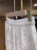 Modern Jacquard Wide-Leg Women's Summer Pants: Loose, Straight, Slimming, Drape Design
