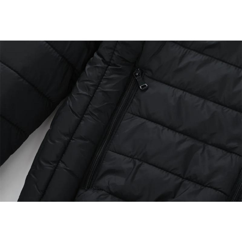 New Winter Fleece-Lined Thickened Cotton Coat Business-Casual Windproof Warm Lightweight Fashionable Hooded Jacket Sports Jacket