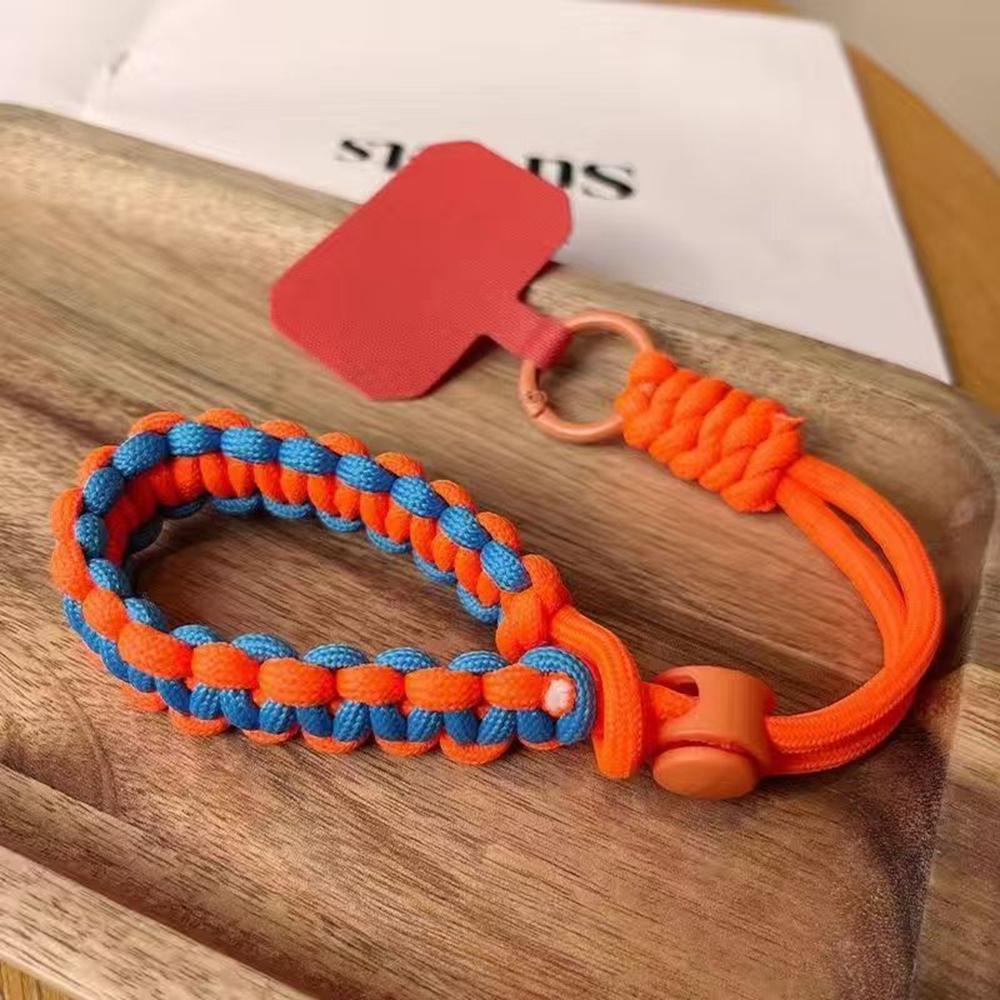 Korea INS Handwoven Adjustable Mobile Phone Universal Lanyard Wrist Strap Outdoor Sports Convenient Safety Anti-drop Rope Women