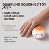 Steamed Bun Stress Toy Cartoon Fidget Relieving Stuffed Squeeze Simulated Dough Ball Dumpling Office Desk Slow Rebound