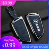 BACJ1 For BMW Car Key Case Cover Shell Holder Full Protector For BMW X1 X3 X5 X6 X7 1 3 5 6 7 Series G20 G30 G11 F15 F16 G01 G02 F48
