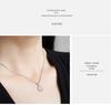 925 Silver Cherry Blossom Pendant Necklace - Simple, Versatile Clavicle Chain for Women, Ideal Birthday Gift