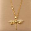 Elegante Collana Zircone Libellula per Clavicola da Donna
