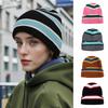 Unisex Kpop Style Winter Hats,Fashionable Beanie Hats For Young People, Couple Street Hats, Elegant Striped Design Knitted Hats