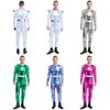M-3XL Mens Halloween Alien Costume Long Sleeves High Waist Long Jumpsuit Outer Space Cutie Costume Robot Costume Performance Costume