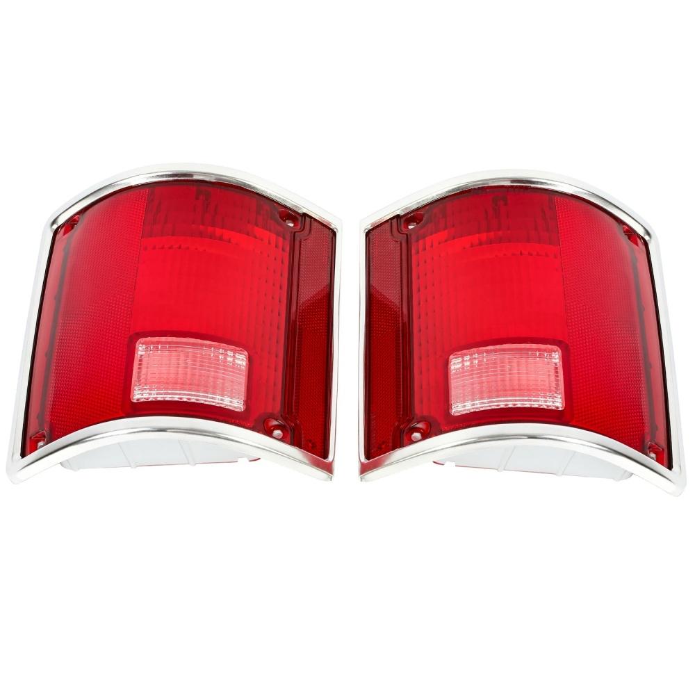2x Tail Light Lamp Lens For Chevrolet C10 C20 C30 K10 Suburban Blazer 1973-1991