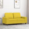 Vidaxl 2-Seater Sofa, Light Yellow, 120 Cm, Upholstered In Fabric