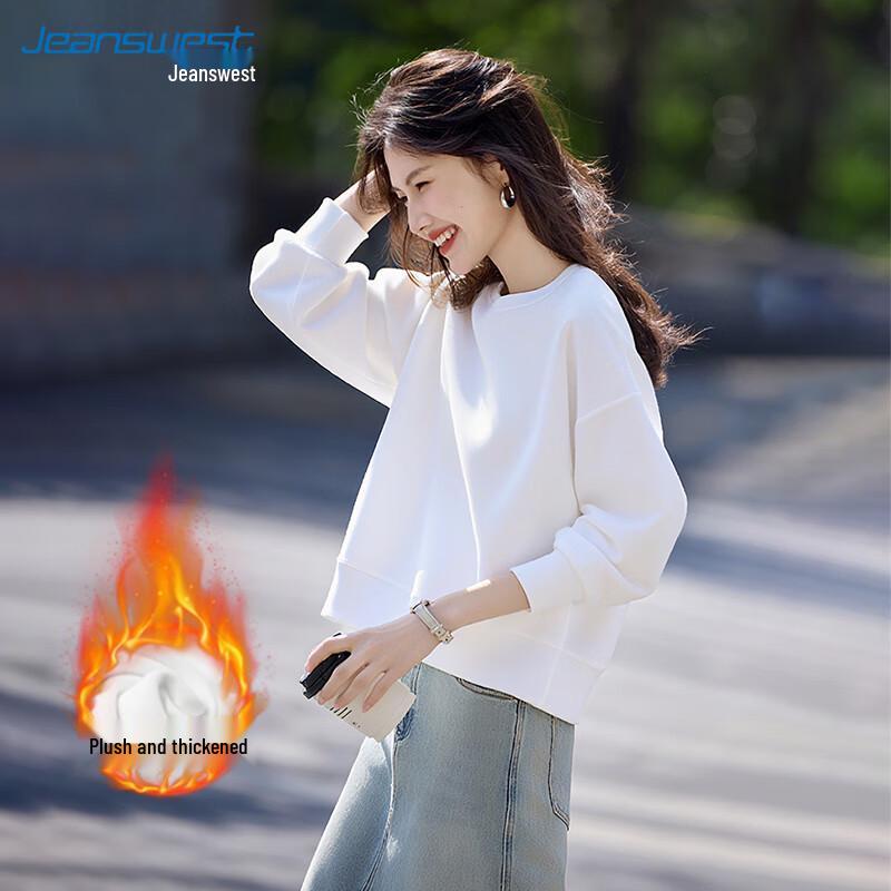 

Jeanswest Women s Winter Fleece Lined Round Neck Sweatshirt 3XL