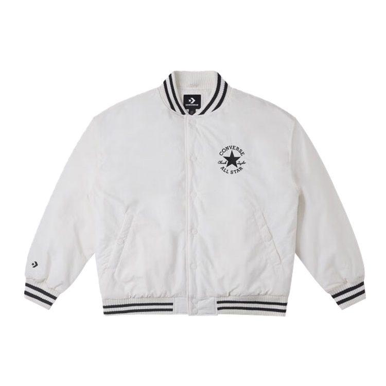 Converse Baseball Jacket Men's White 10025261-A01