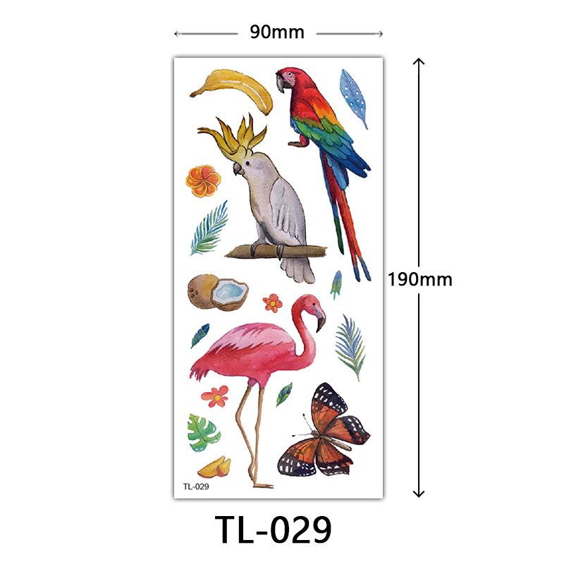 Blumen Tattoo Aufkleber, Farbige Skizzen Tattoo Aufkleber, Englische Buchstaben, Hochzeitsfotografie Tattoo