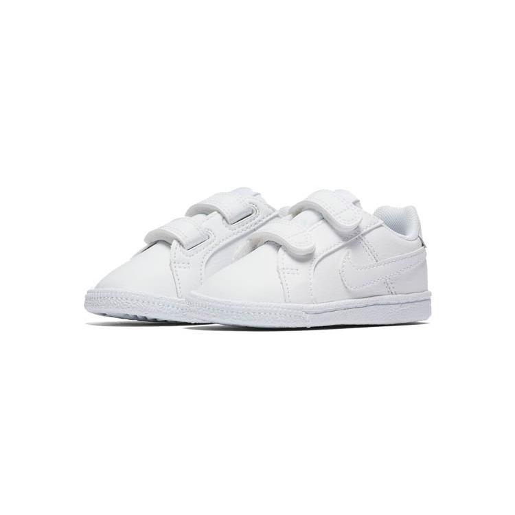 Nike Court Royale Casual Low Top Skateboard Shoes White Infant And Toddler 833537-102