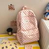 Schoolbag backpack Korean simple polka dots sweet wind early high school students commute light burden student backpack