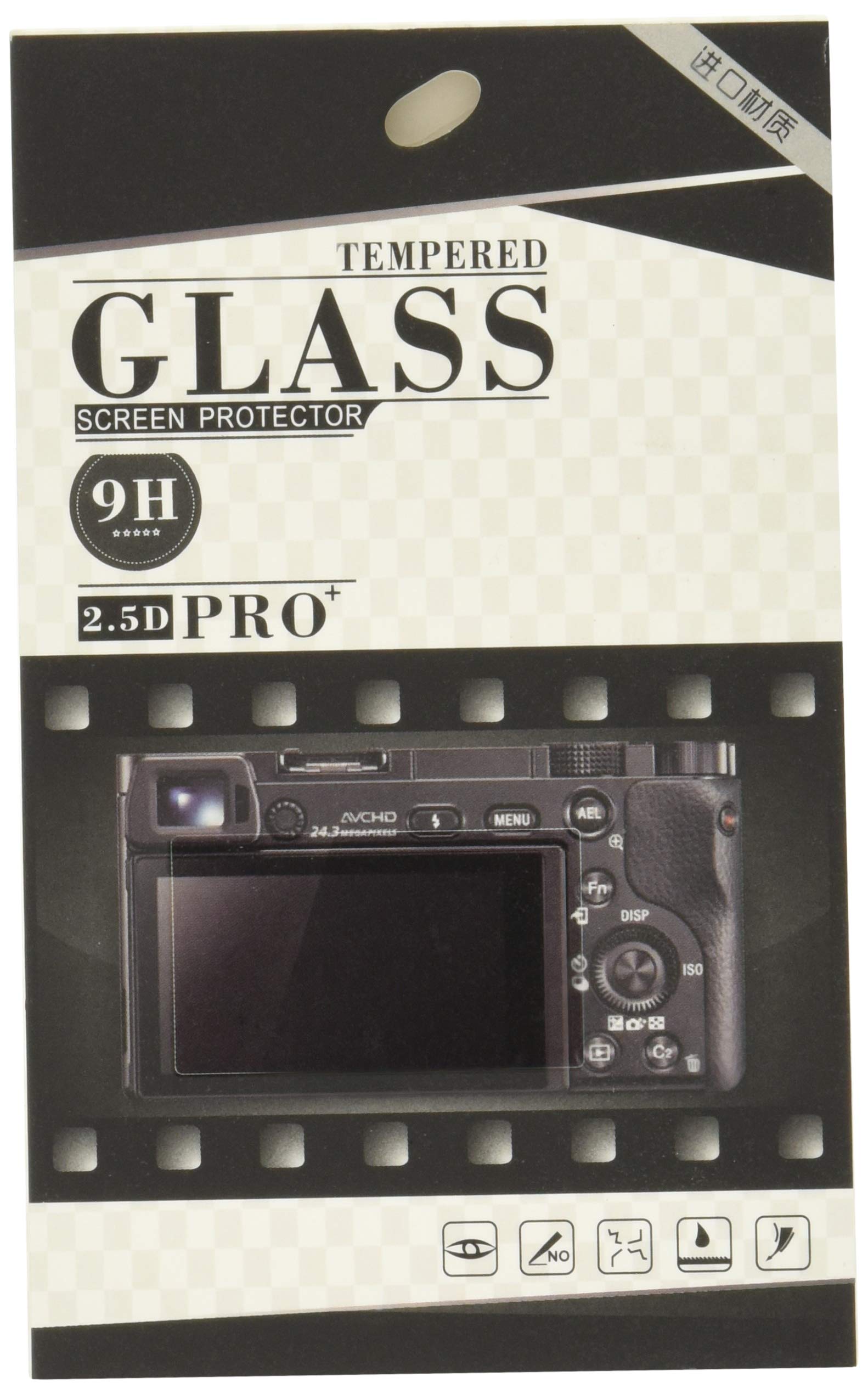 

WASHODO Tempered Glass Screen Protector for Canon PowerShot SX740 HS Compact Digital Cameras HS/SX730 High-Zoom