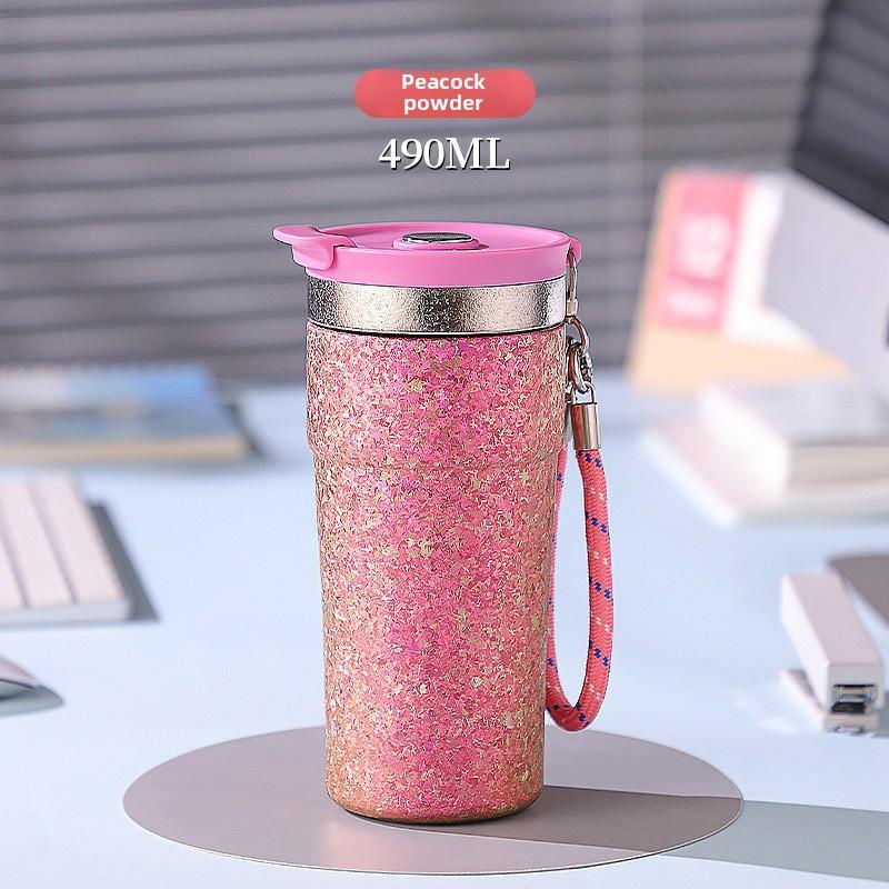 Pure Titanium Coffee Cup, Insulated Cup, Outdoor Sports Water Bottle, Household Portable Cold and Hot Water Bottle