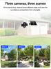 15MP Solar-Powered 8K Wireless Outdoor Security Camera with 3 Lenses & 4G Network