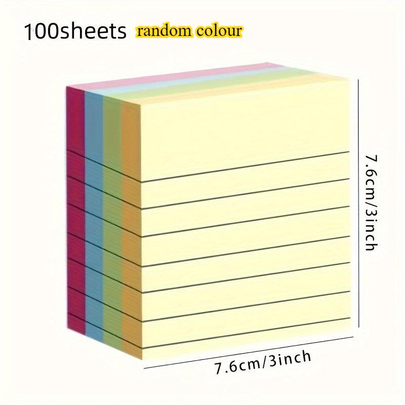 

100 pieces of multicolored line stickers - self-adhesive note markers, essential for students, offices