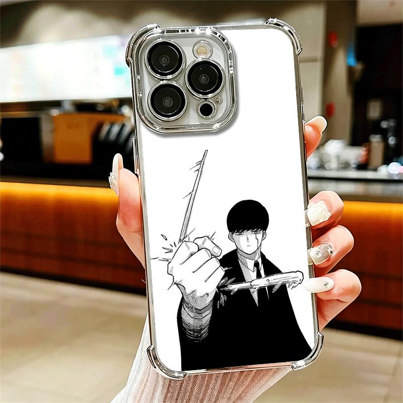 

Чехол для телефона с покрытием Mashle Magic And Muscles для iPhone 16 17 Pro Max Air 16E 14 15 Plus 12 13 Mini, противоударный, с покрытием Airbag iPhone 13 Mini