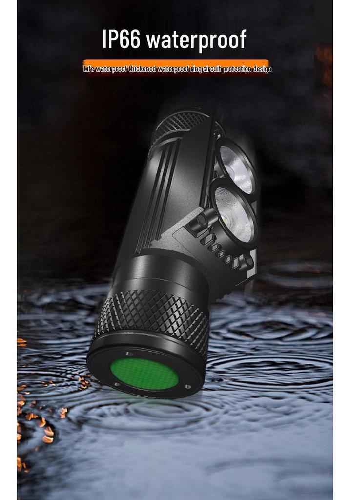 Rechargeable Waterproof LED Headlamp for Camping, Fishing, and Cycling