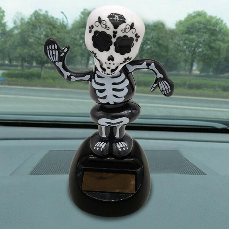 Solar Powered Dancing Halloween Swinging Animated Bobble Dancer Toy Car Decor Boy Girl Handcrafted Gift Birthday Present Party