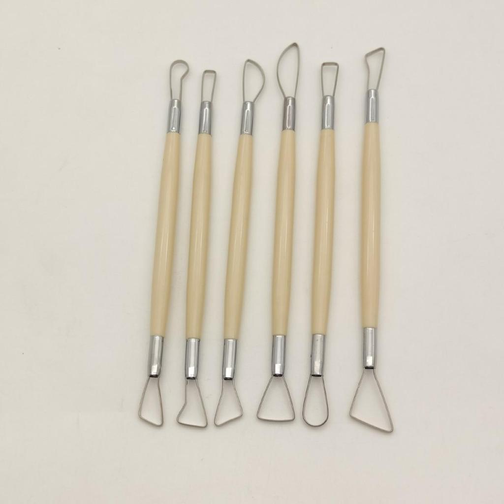 Ceramic Tool Set: 6-Piece Plastic Clay Tools for Beginners