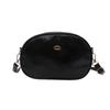Oval Pu Lightweight Crossbody Bag With Solid Color Design For Everyday Wear